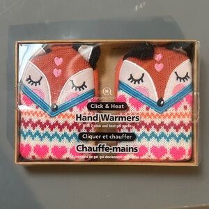 Aroma Home Fox Knit Hand Warmers - Coral, Pink, Teal, Cream